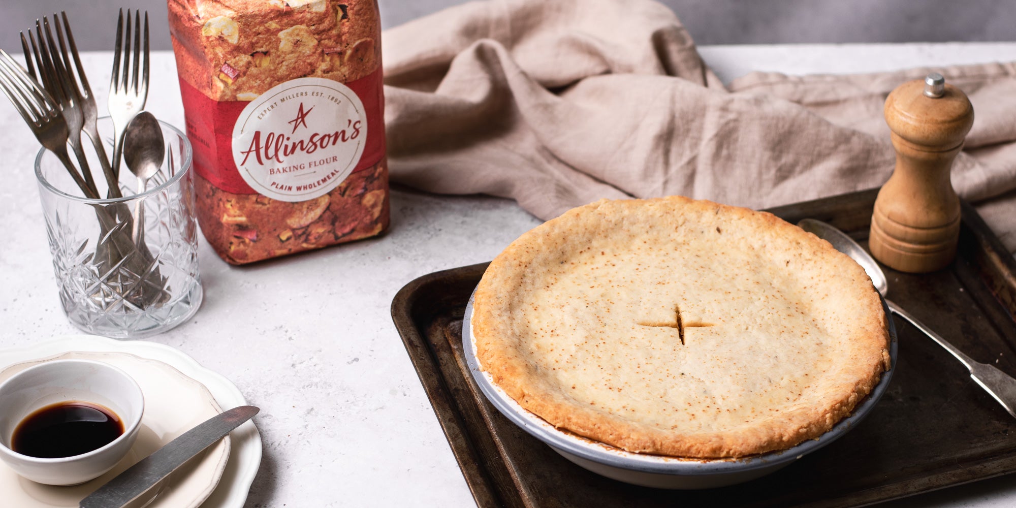 Suet Crusted Beef and Onion Pie Recipe